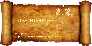 Moise Mimóza névjegykártya
